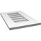 Ekena Millwork Vertical Surface Mount PVC Gable Vent: Non-Functional, w/ 3-1/2"W x 1"P Standard Frame, 14"W x 22"H GVPVE14X2201SN - alternate 5